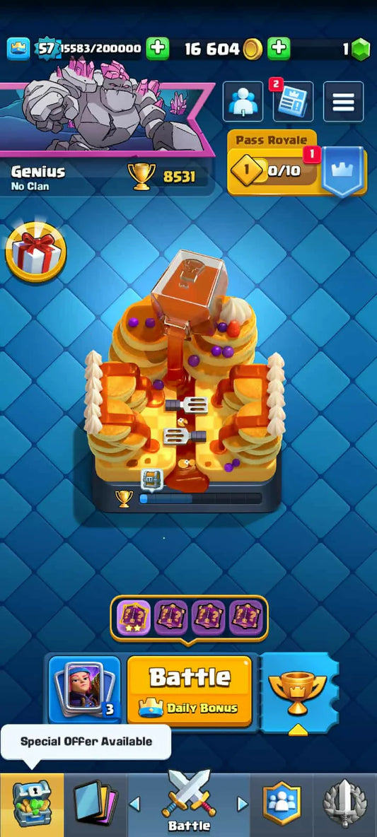 55 Max Cards ♦️ 15 Evos ♦️ 12 Elite ♦️ 8531 Trophy ♦️ 57 Level ♦️ Many Rare Emotes ♦️ KT-15 ♦️ Rare Emotes ♦️ 119 Card Received ♦️ Safe ♦️Instant Delivery349
