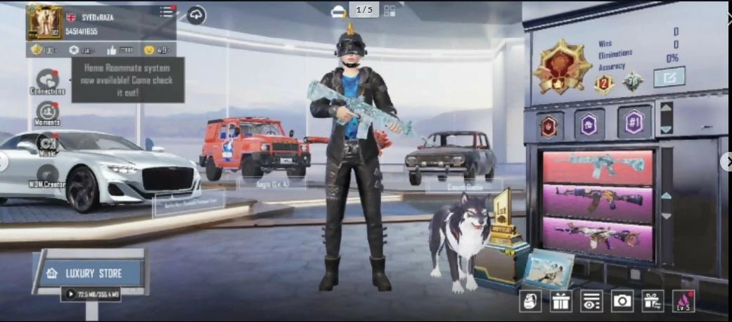 156 objets mythiques les plus rares ? | Casque Inferno | Combinaison Raven X-4 ? | 35 armes améliorées | M416 Glacier Max | 15 messages d'élimination supplémentaires | 1 voiture de sport | Niveau de collection 70,8✨