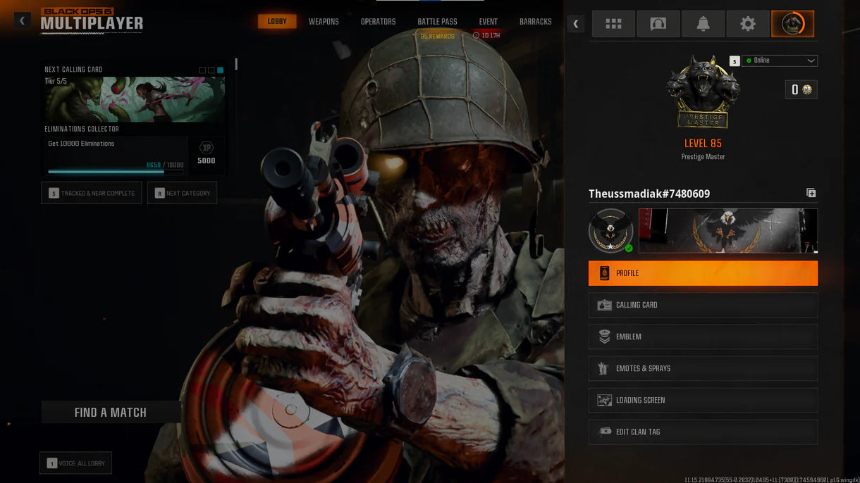 Prestige Master + 33 DARK MATTER ⭐️مكدس ⭐️قابل للربط بـ ⭐️Steam⭐️Dark Spine⭐️22+ Operators ⭐️Diamond⭐️Gold ⭐️495 Camos⭐️ تسليم فوري