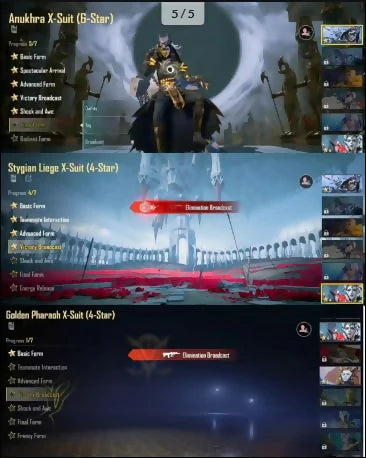 86 Mythics 4 Ultimate Sets 7x Voitures de sport 35x Gunlab 5x Armes niveau 7 Max 19 Plus de messages d'élimination 4x Combinaisons X Combinaison Anukhra 5 ? Combinaison Arcane 4 ? Meilleur Inventaire