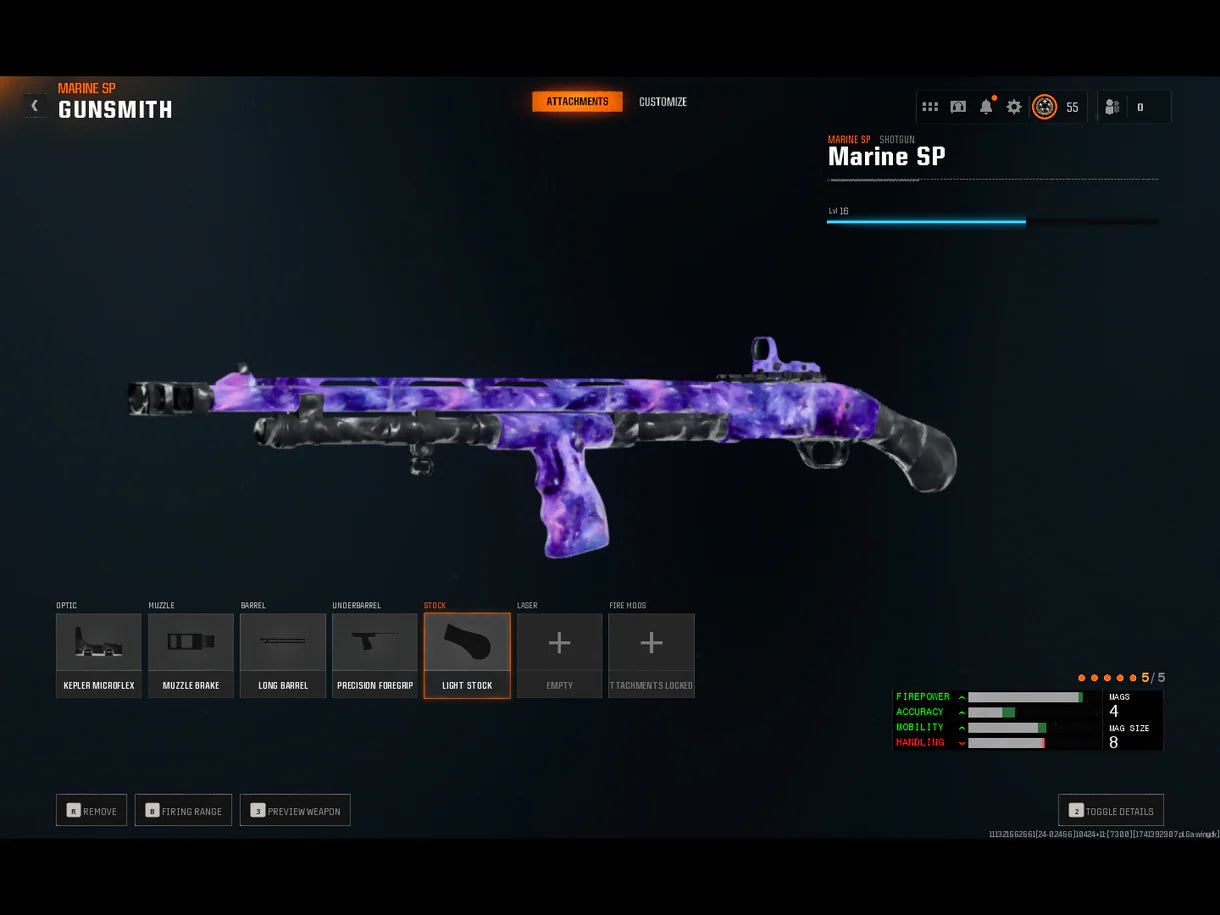 Dark Matter + Level 55 】 ⚔ All Multiplayer Camos Unlocked ✨ Prestige 1 Ready ⚡ Dark Matter Legit Unlocked on all 33 Black Ops 6 Guns ⚡ Linkable to STEAM / BNET / XBOX / PSN
