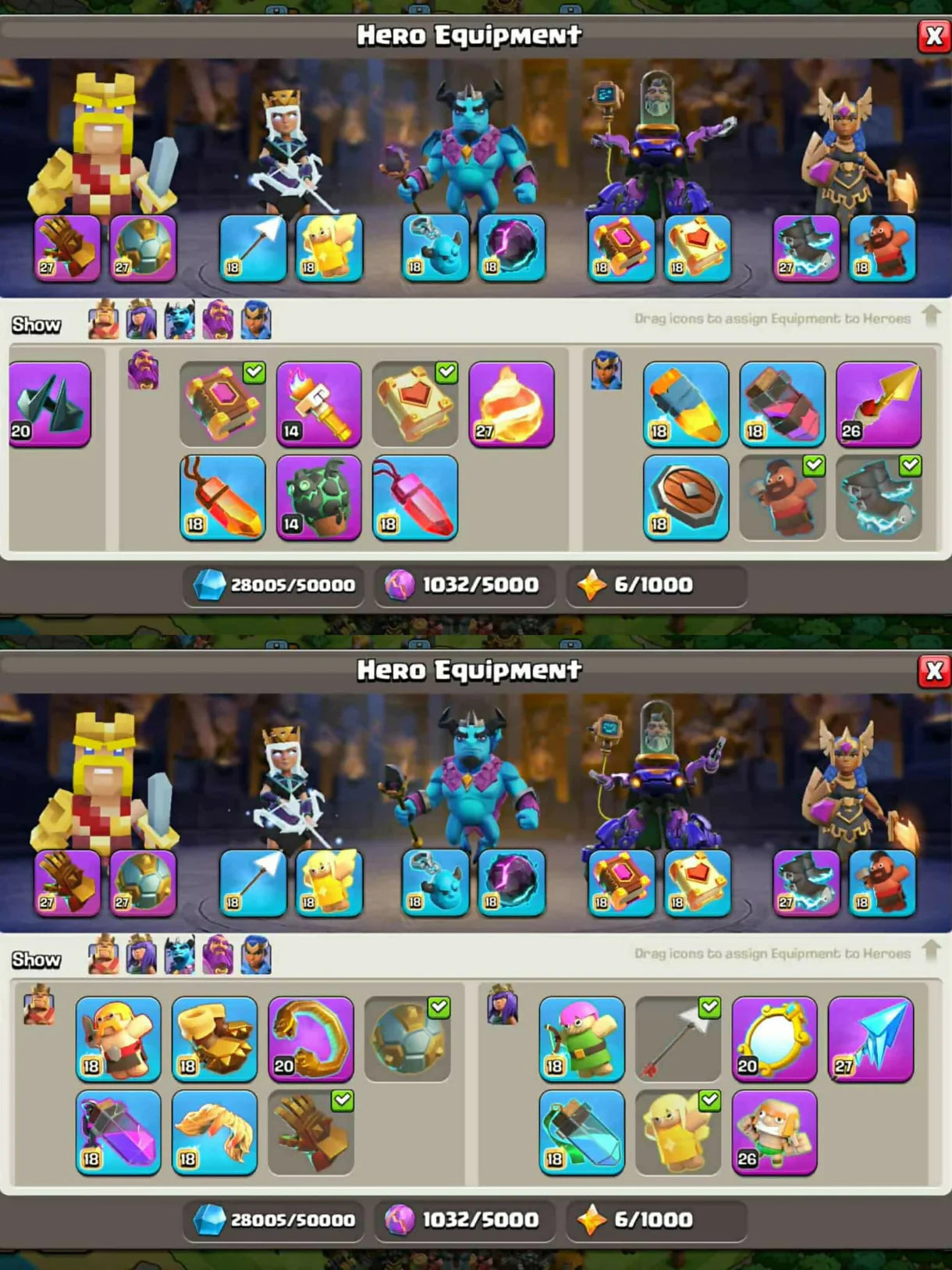 9 Epic Max➤Free Rename➤TH17 100% Maxed➤Heros:All Maxed ➤Good ATB:6.1K➤Collection of Epic➤13 Heros Skins➤Safe and INSTANT DELIVERY#A