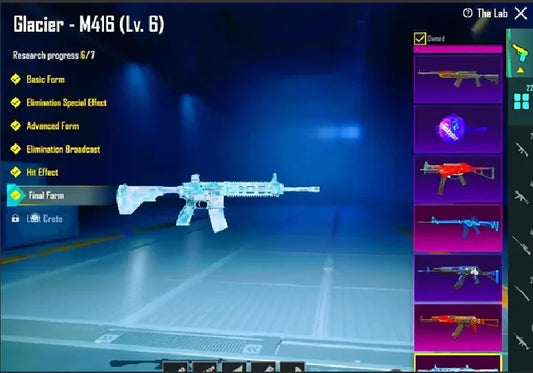 MF 78 ? 22 Gunlab ? 3 Messages d'élimination ? M416 Glacier niv. 6❄️ AKM Amiral de la Mer des Étoiles niv. 5 ? Ensemble Fleur de cerisier ? Ensemble Chasseresse démoniaque