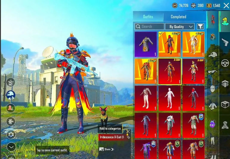 2x Xsuits 134/300 Mode Mythique 33x Gunlabs 4x Max 8x Kill Msg Combo M416 x AKM x UMP M416 Glacier Max UMP Cryfrost Max AKM Wandering Trnt Lv4 Mythiques