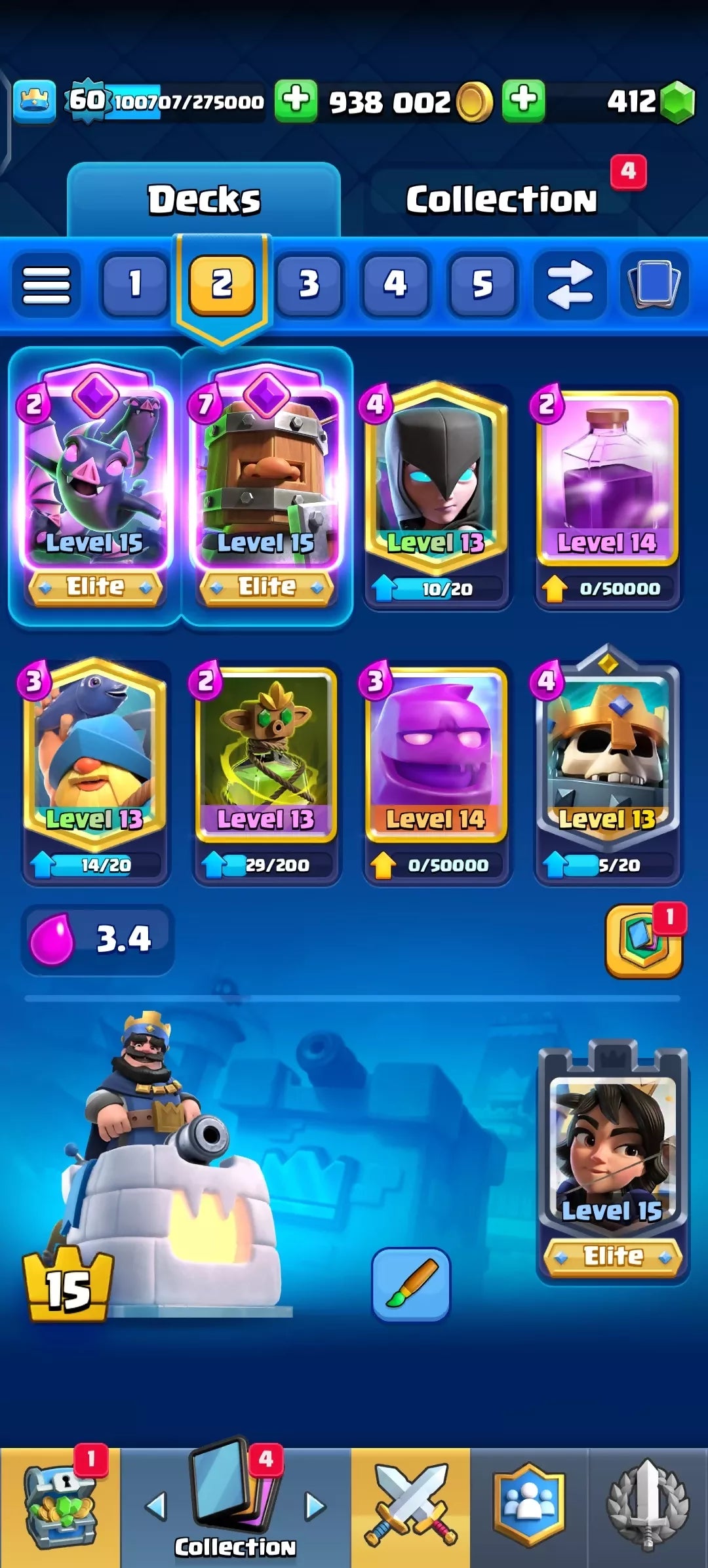 BEST LVL 60 ? KT15, 15 ELITES ❤️? 101 MAXED CARDS ? 118 EMOTES, 118 CARD COLLECTION ❤️? CHEAPEST & BEST ⚡ INSTANT ACCESS