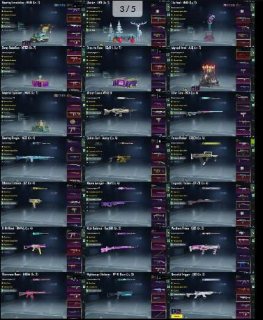 8 armes niveau 7 max ? | 196 armes mythiques ? | 15 armes ultimes | 2 ensembles momie | Casque Inferno⚡ | 56 armes rares | Autre message d'élimination 14 | 5 voitures de sport | Inventaire ancien et lourd