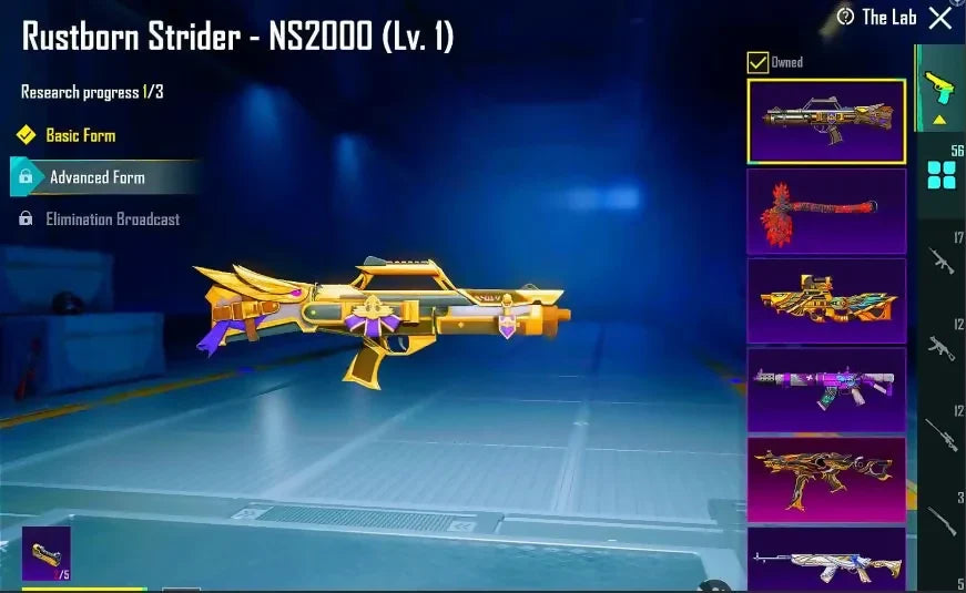 6 combinaisons X Pharaon doré 6 ? Combinaison X Poséidon 6 ? Combinaison X double Max ? 60 Gunlab 7 Max, 13 messages d'élimination ?