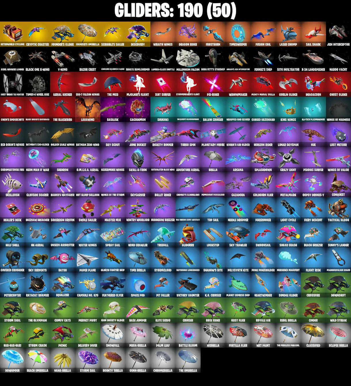 (PC/PSN/XBOX) 340 VB) 320 SKINS / GALAXY / POLO PRODIGY / JOHN WICK / SUBZERO CRYPTIC / LINA SCORCH / CRYPTIC SLING-KIT / GALACTIC DISC /