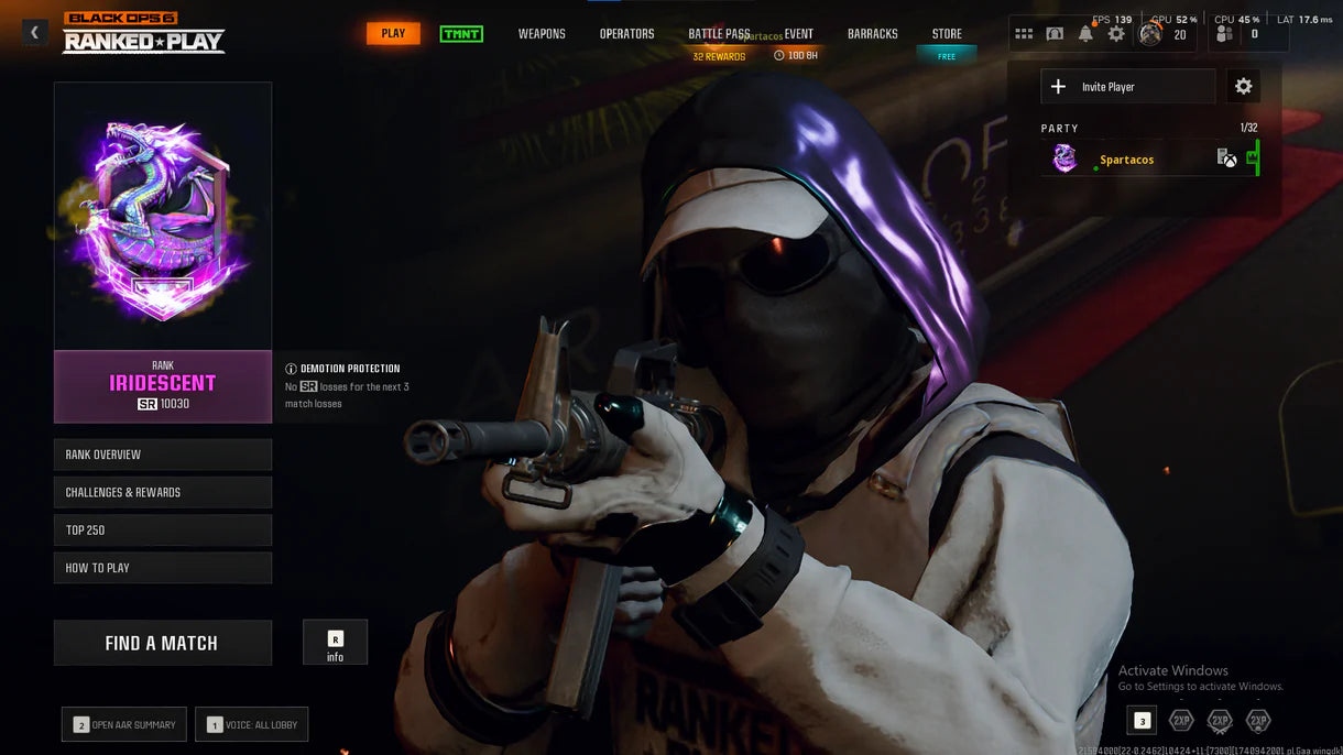 【✔ الموسم الثالث من Iridescent Ranked. 10082 SR】⚡ Prestige 1 ✅ 18 مشغلًا؟ وصول كامل؟ جميع المعلومات قابلة للتغيير؟ يمكن ربطها بـ STEAM / BNET / PSN / XBOX ✔ IRI SZN 3