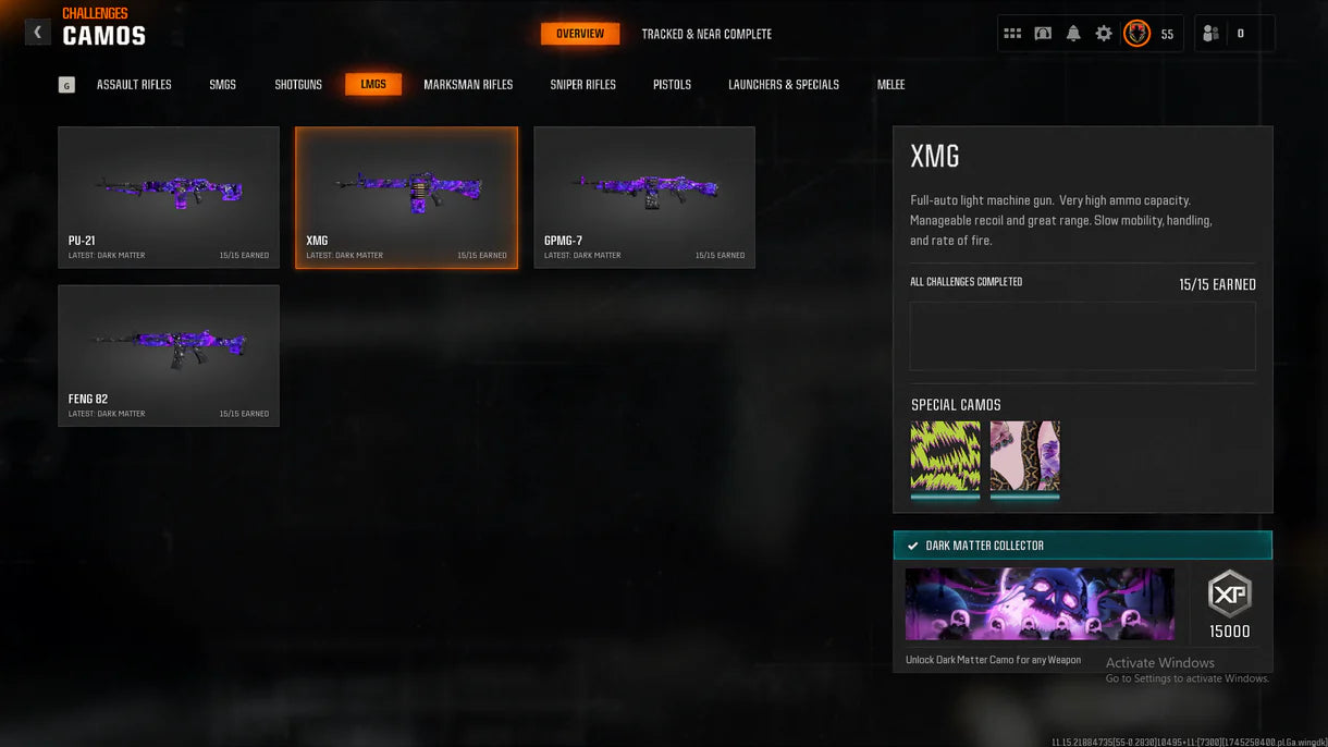 【 Dark Matter + Prestige 4】 ⚔ All Multiplayer Camos Unlocked ✨ Prestige 4 Ready ⚡ Dark Matter Legit Unlocked on 33 Black Ops 6 Guns ☄ Linkable to STEAM / BNET / XBOX / PSN