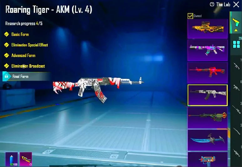 MF 122 26x Gun-Lab 4x Max 1x Kill Msg M416 Glacier Maxed AKM Roaring Tiger Lv4 Black Shark Divi Set Fiend Huntress Set Burn Godzilla Set Godzilla Costume S7 Vieille Barbe Casque Glacier déverrouillé 1x Inventaire Conquérant Hard