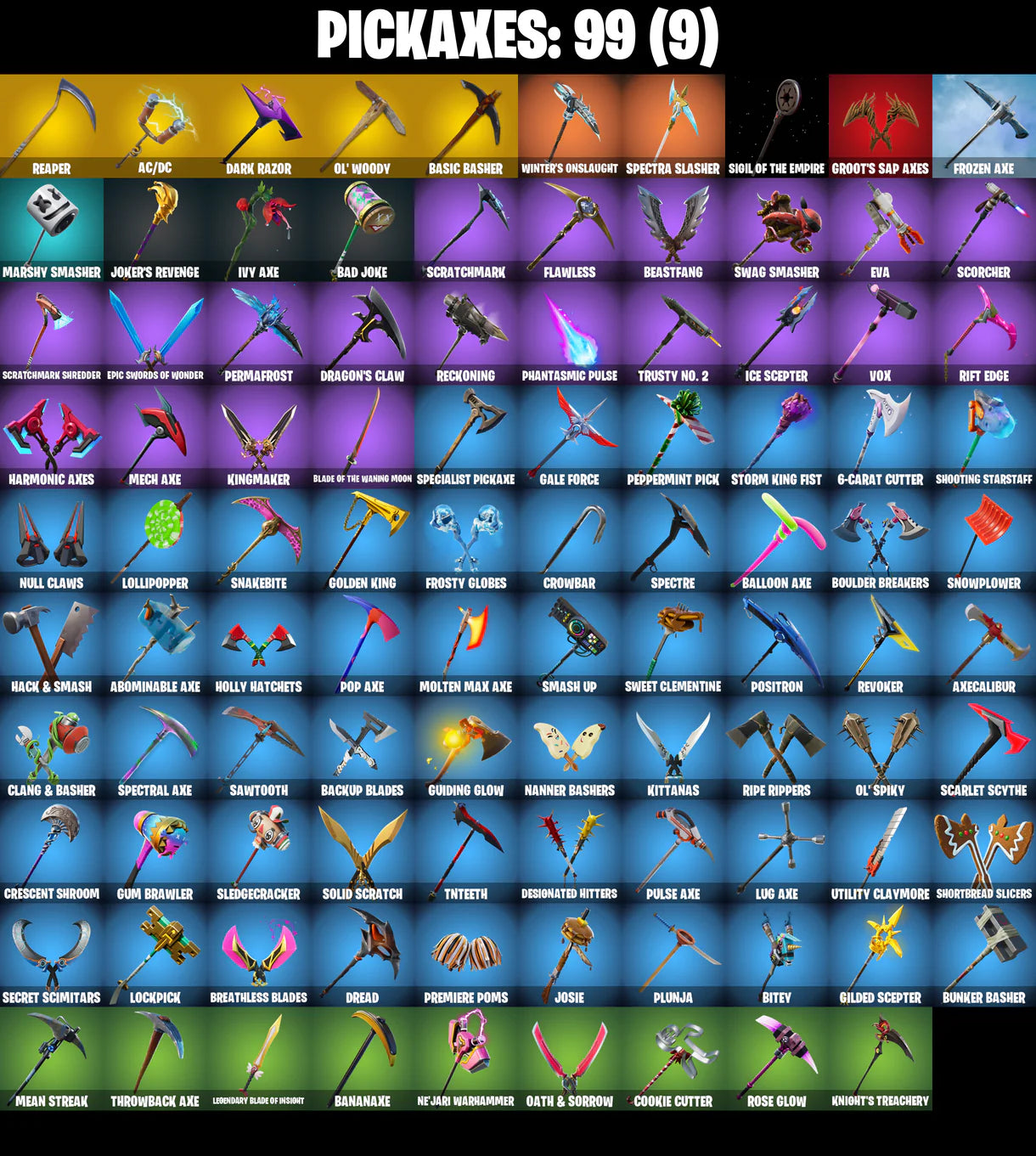 PC/PSN/XBOX |109 skins | Black Knight | Sparkle Specialist | Dark Vertex | Royale Knight | Blue Squire | Gold Midas | Gold Brutus | #B450