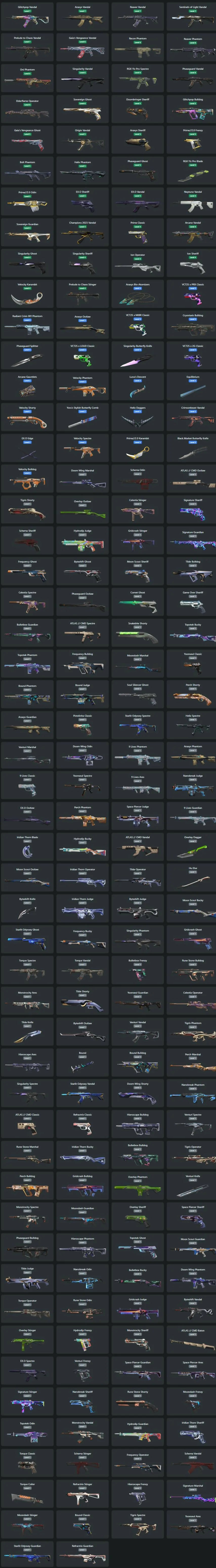 ?✨ʕ•͡-•ʔ【EU/TR】ʕ•͡-•ʔ ?✨V25 ACT4 Immortal 2 // Champions 2023 Vandal+Arcane Vandal+EX.O Bundle+Araxys 2.0 Set+Helix Set +200 Skins ⚡Instant Delivery ⚡