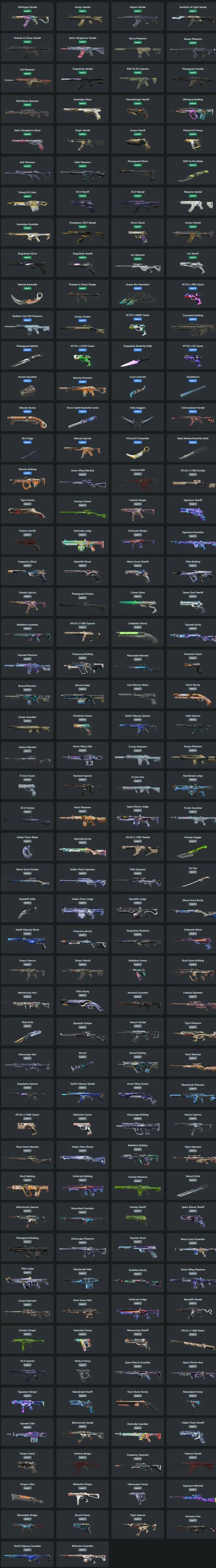?✨ʕ•͡-•ʔ【EU/TR】ʕ•͡-•ʔ ?✨V25 ACT4 Immortal 2 // Champions 2023 Vandal+Arcane Vandal+EX.O Bundle+Araxys 2.0 Set+Helix Set +200 Skins ⚡Instant Delivery ⚡