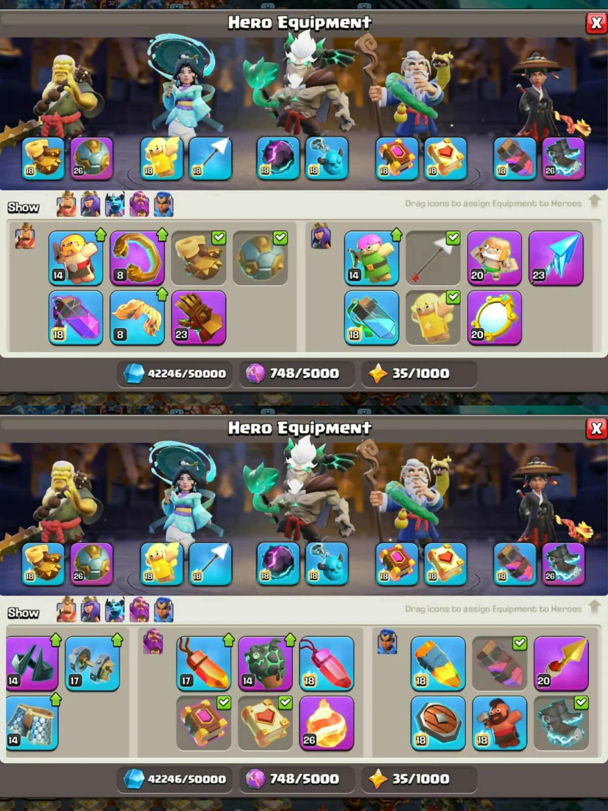 2 League Skins ➤ Snake Set ➤ TH 16 200% MAX ➤ 8 Epic Max➤ Scenery➤Heros: All Max ➤ ➤CWL MEDAL:1046 ➤SAFE AND INSTANT DELIVERY#F