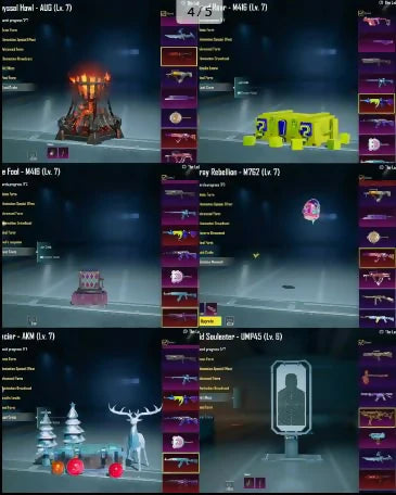 86 Mythics 4 Ultimate Sets 7x Voitures de sport 35x Gunlab 5x Armes niveau 7 Max 19 Plus de messages d'élimination 4x Combinaisons X Combinaison Anukhra 5 ? Combinaison Arcane 4 ? Meilleur Inventaire