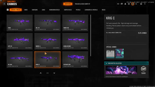 【 Dark Matter Hard Unlocked + Prestige 1 】 ⚔ All Multiplayer Camos Unlocked ✨ Prestige 1 Ready ⚡ Dark Matter Legit Unlocked on all 33 Black Ops 6 Guns ⚡ Linkable to STEAM / BNET / XBOX / PSN