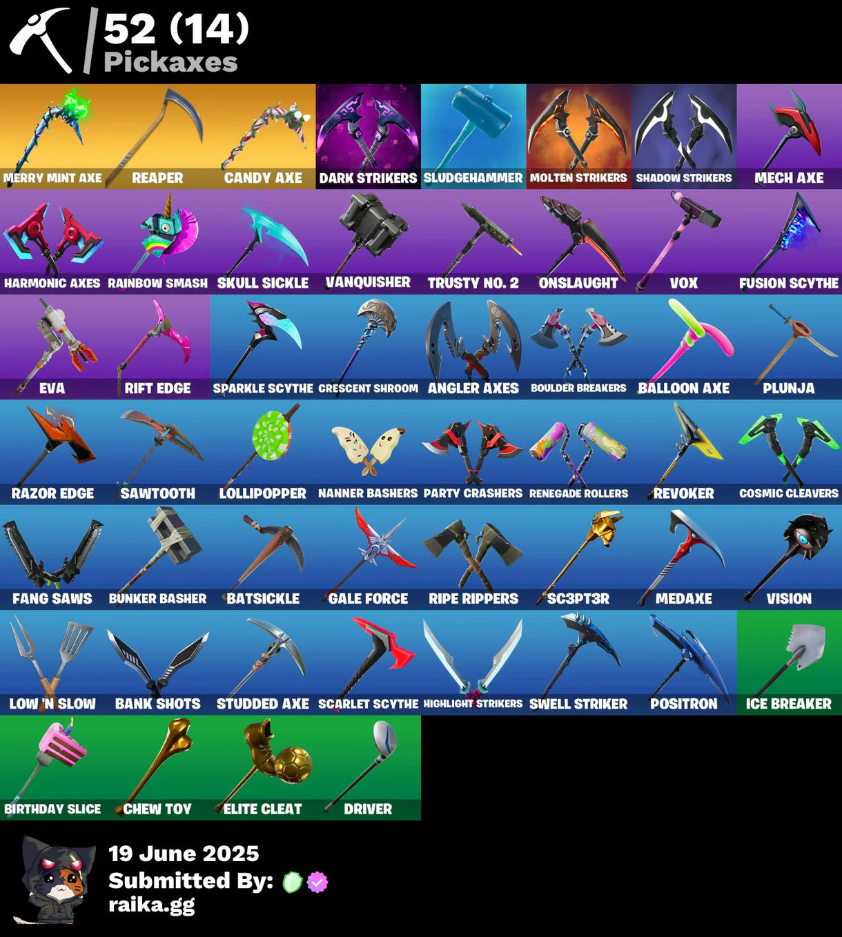 OG FORTNITE ACCOUNT✅STACKED✅121 skins✅Wonder✅IKONIK✅The Reaper✅Glow✅Elite Agent✅Merry Mint Axe✅Take The L✅Carbon Commando✅2950 VB