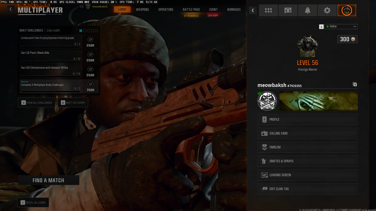 Dark Matter + Prestige Master Boost | جميع تمويهات MP مفتوحة | فتح شرعي | ⚡ Dark Matter مفتوح شرعي على جميع أسلحة Black Ops 6 البالغ عددها 33 ☄ يعمل على Steam / Battle.net / Xbox / PSN
