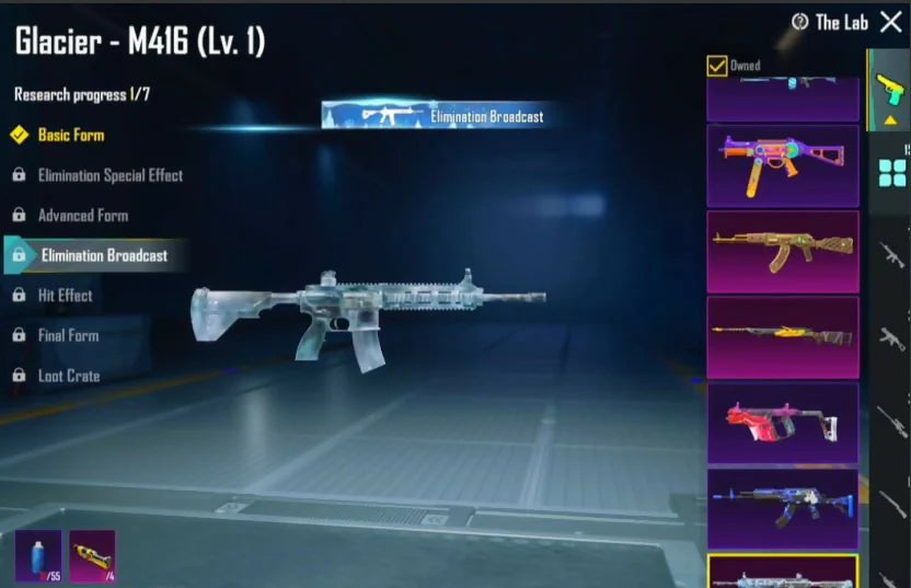 Ensemble ultime Sandslyph + skins doubles M416/AKM | 15 Gunlabs | Mode mythique 31/Tag | Mode ultime 2/10 | Compte M4 | Niveau 66 | Collection 45 | Niveau 30 | Hall d'accueil Duneshine | Costume Godzilla | Inventaire rare chargé