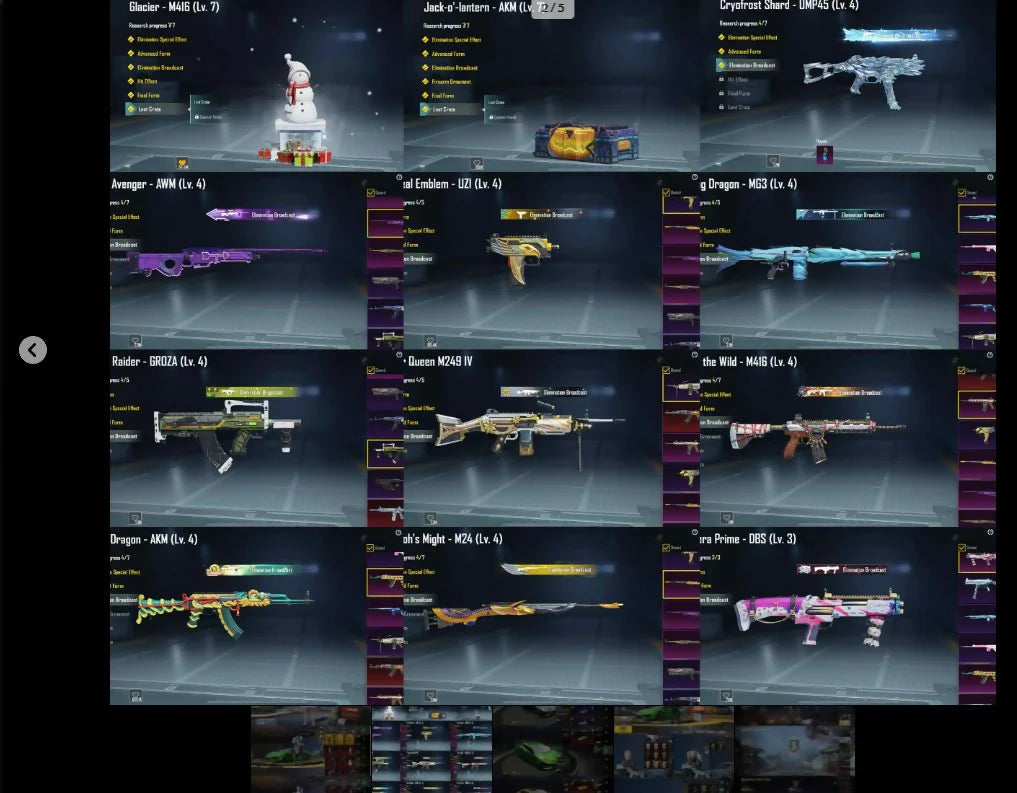 107Mythics | 3 voitures de sport ? | Pharoh Xsuit 6 ? | M416 Glacier et AKM Lanterne max. 7⚡ | Autre message d'élimination 10x | S17 Conqueror | 2 ensembles momies ? | Ancien inventaire ✨