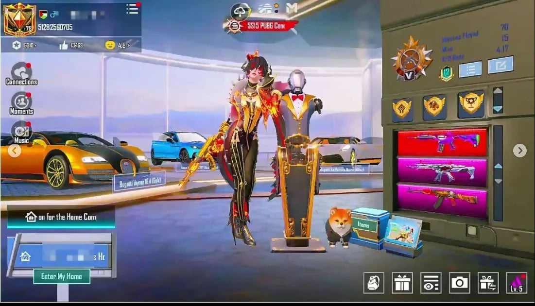 98Mythics | 3 voitures de sport ? | Combinaison Fiore Xsuit 4 ? | Ensemble Momie blanche | 34 Gunlab lourds ? | M416 Fool Max | 12 autres messages de mise à mort | Déblocage de visages et de cheveux | Emotes rares✨