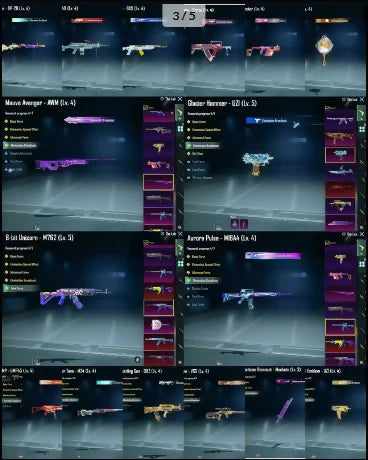 86 Mythics 4 Ultimate Sets 7x Voitures de sport 35x Gunlab 5x Armes niveau 7 Max 19 Plus de messages d'élimination 4x Combinaisons X Combinaison Anukhra 5 ? Combinaison Arcane 4 ? Meilleur Inventaire