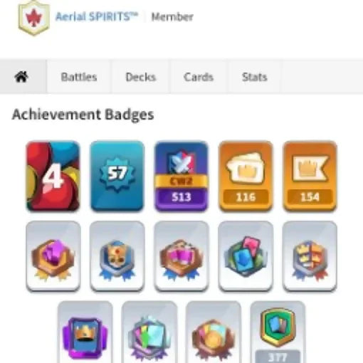 KT15♦️ RARE DECK ♦️ 28 MAX CARD ♦️15 MAX EVO CARD♦️16 ELITE CARD♦️ MANY MAX CARD♦️ LVL-58 ♦️ TROPHY 9300 ♦️ 120 CARD UNLOCK ♦️120 EMOTE♦️safe guarantee