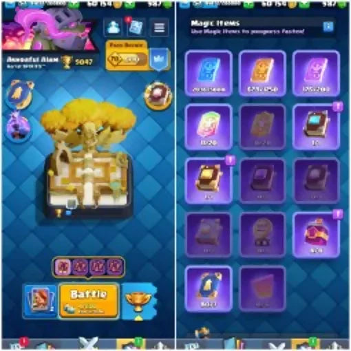 KT15♦️ RARE DECK ♦️ 28 MAX CARD ♦️15 MAX EVO CARD♦️16 ELITE CARD♦️ MANY MAX CARD♦️ LVL-58 ♦️ TROPHY 9300 ♦️ 120 CARD UNLOCK ♦️120 EMOTE♦️safe guarantee