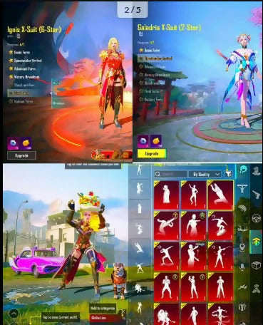 83Mythics | Ignis Xsuit 4 ? | M416 Glacier et AKM Wandering niveau 7 max ? | Ump Glacier 5 | Total de 26 armes améliorées | 2x max - 6x message d'élimination par arme ? | Meilleur Inventroy ✨