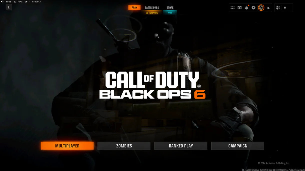 Dark Matter + Level 55 】 ⚔ All Multiplayer Camos Unlocked ✨ Prestige 1 Ready ⚡ Dark Matter Legit Unlocked on all 33 Black Ops 6 Guns ⚡ Linkable to STEAM / BNET / XBOX / PSN