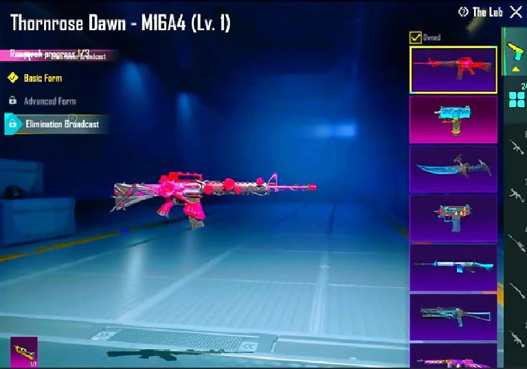 MF 59 Le Fiore Lv 4 Avalanche Lv 1 L'Ignis Lv 1 24x Gun-Lab 1x Max 3x Kill Msg M416 Tidal Embrace Lv 5 AKM Codebreaker Lv 4 UM Evolution Max Ethernal Guardian Set Suave Royal Set Lunahowl Mask Red Blind Pati Rare Hard Inventory