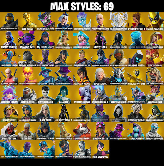 PC/PSN/XBOX |247 skins | Master Chief (Matte Black) | Gold Midas | Rogue Agent | Rust Bucket | Basic Basher | Diamond Jack | Ol' Woody | #B540