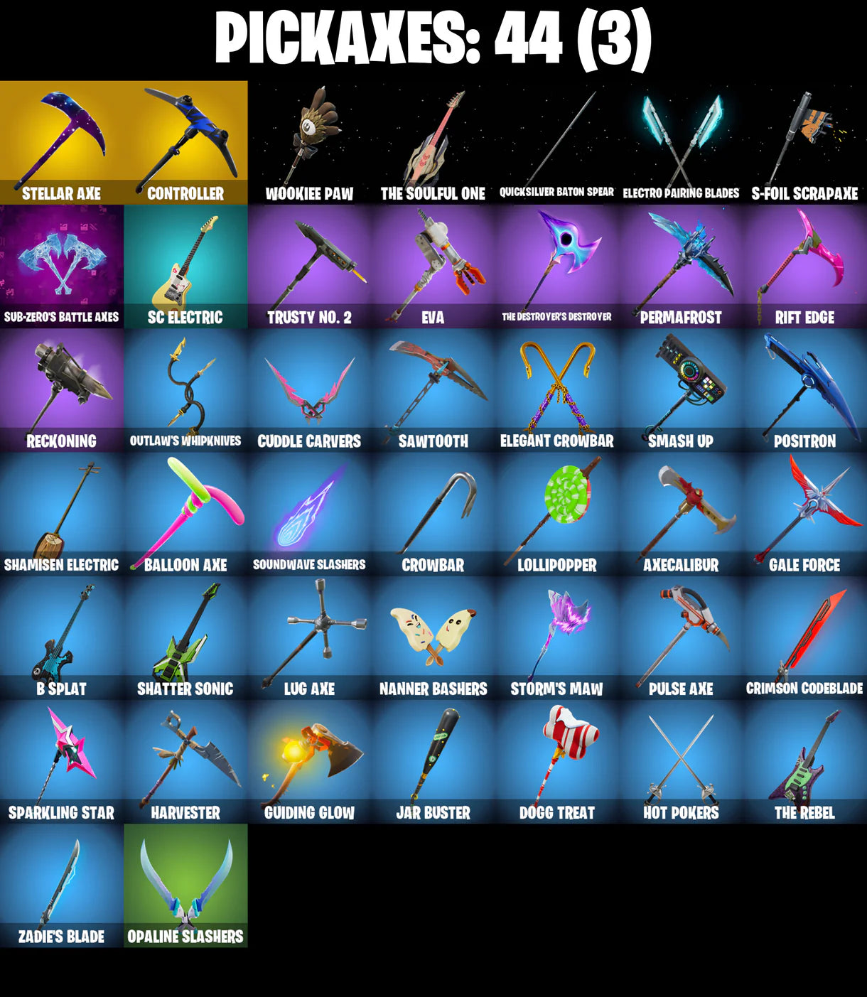 PC/PSN/XBOX |31 skins | Galaxy | Royale Knight | Blue Squire | The Reaper | Elite Agent | Blue Striker | Galactic Disc | Rust Bucket | Blue Shift | #B649