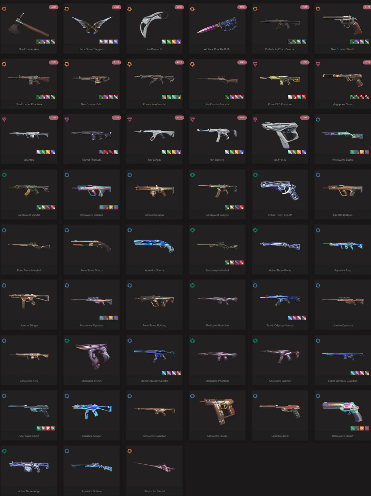?✨【 EU/TR】?✨EP8 ACT3 Immo3 516 RR Peak // Neo Frontier Bundle+Ion 2.0 Bundle+Prelude to Chaos Vandal+Primordium Vandal+Reaver Phantom+Ion Vandal+Magepunk Ghost +51 Skins