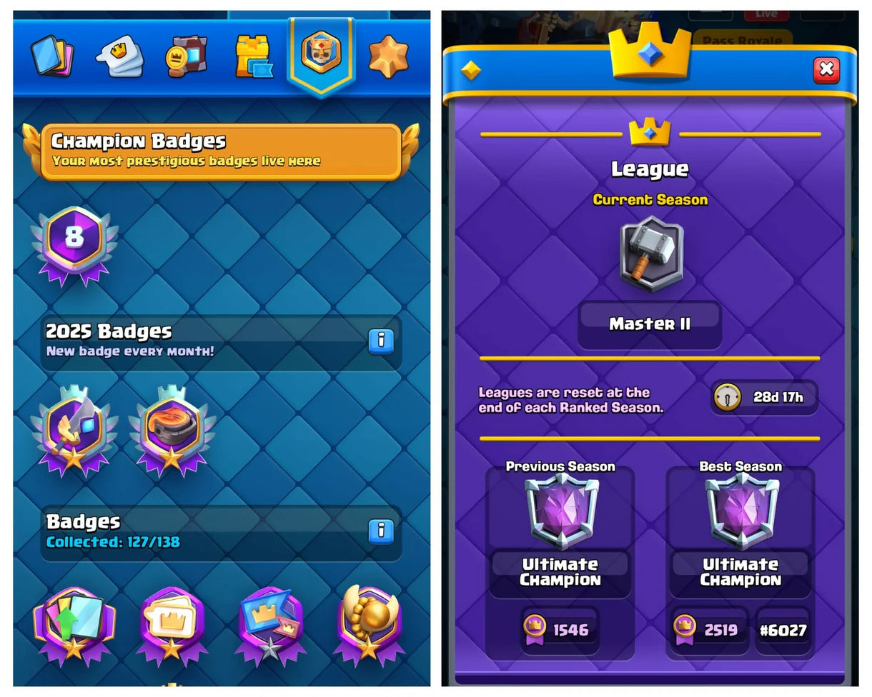 KT 15 | LVL 60 | 83 MAX CARDS | 22 ELITE CARDS | 19 EVO CARDS | 152 EMOTES | MANY RARE | ULTIMATE CHAMPION | 8 YEARS OLD ACCOUNT | INSTANT DELIVERY