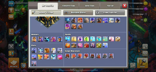 8 Epics Max ⚡ Th17 Max Out ⚡ Heros Max :- 100-100-77-75-50 ⚡ATB-6099 ⚡ 256 Xp ⚡Safe Guarantee ⚡Instant Delivery