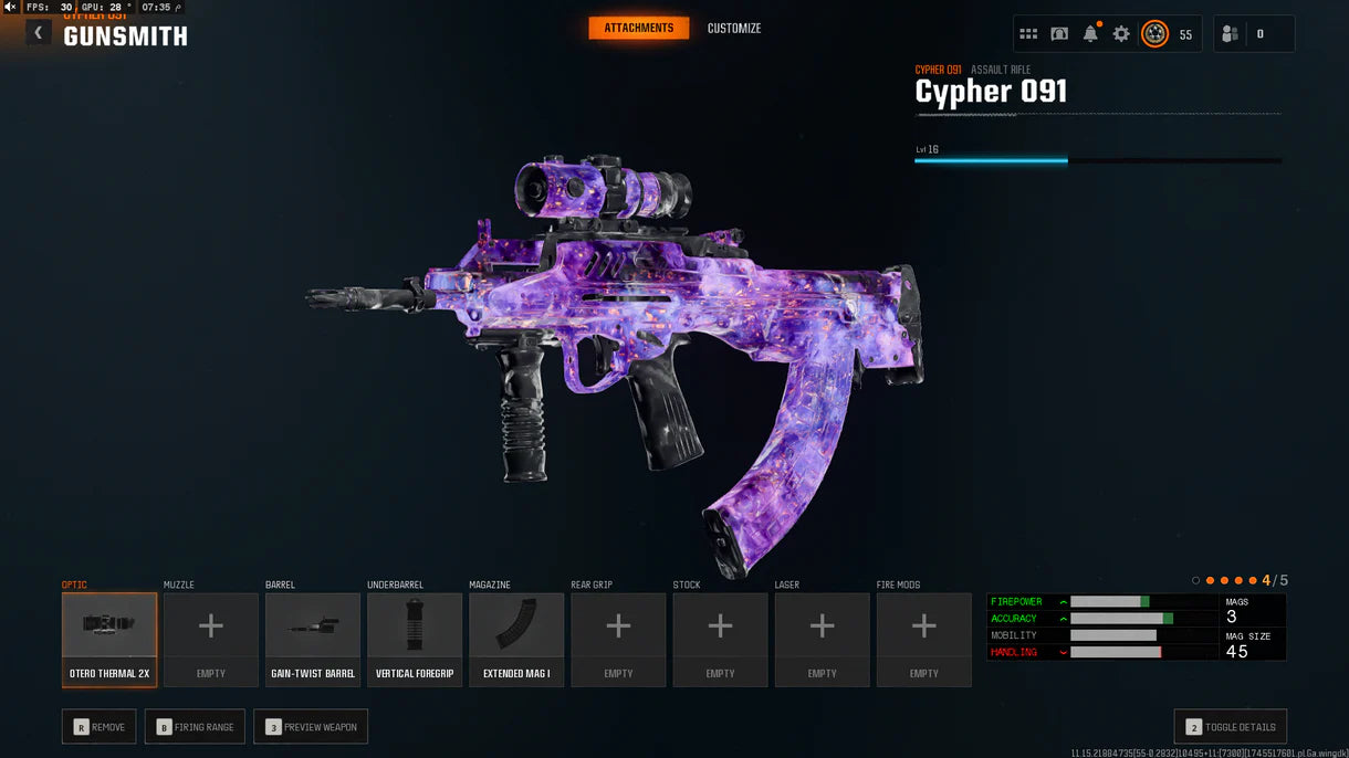 Dark Matter + Level 55 】 ⚔ All Multiplayer Camos Unlocked ✨ Prestige 1 Ready ⚡ Dark Matter Legit Unlocked on all 33 Black Ops 6 Guns ⚡ Linkable to STEAM / BNET / XBOX / PSN