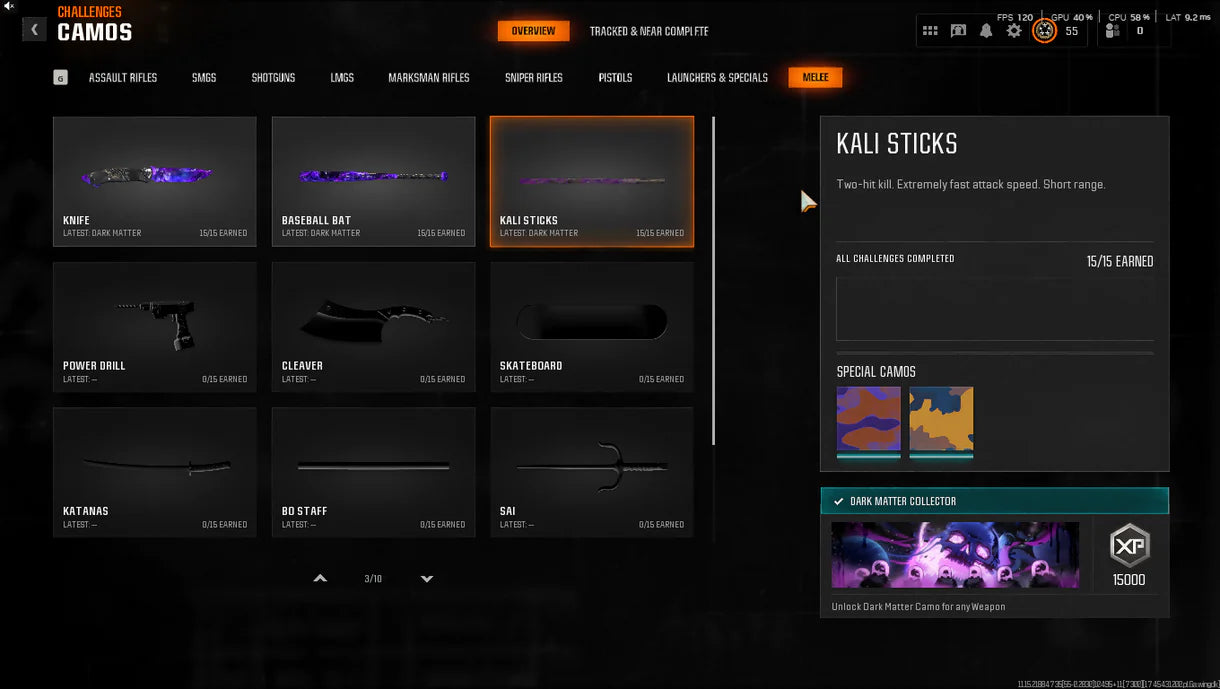 【 Dark Matter + Prestige 1 】 ⚔ All Multiplayer Camos Unlocked ✨ Prestige 1 Ready ⚡ Dark Matter Legit Unlocked on all 33 Black Ops 6 Guns ⚡ Linkable to STEAM / BNET / XBOX / PSN