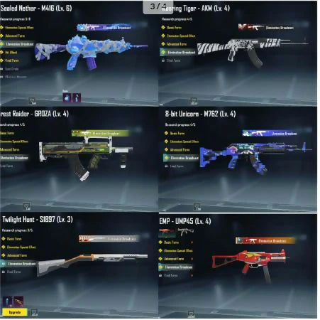 Ensemble de commandant S2 Inferno Casque mythique M4 scellé Niveau 6 Total 5x Msg d'élimination Total 17x armes