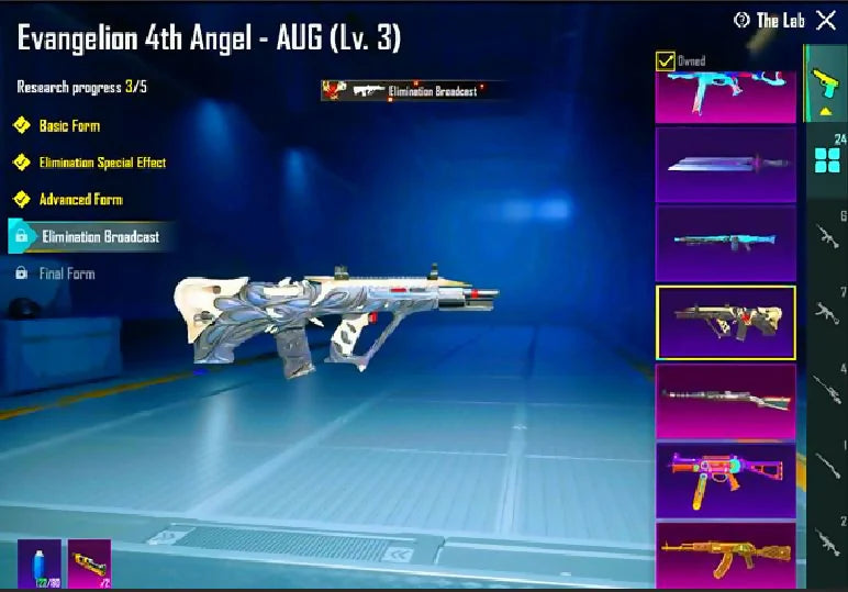 MF 59 Le Fiore Lv 4 Avalanche Lv 1 L'Ignis Lv 1 24x Gun-Lab 1x Max 3x Kill Msg M416 Tidal Embrace Lv 5 AKM Codebreaker Lv 4 UM Evolution Max Ethernal Guardian Set Suave Royal Set Lunahowl Mask Red Blind Pati Rare Hard Inventory