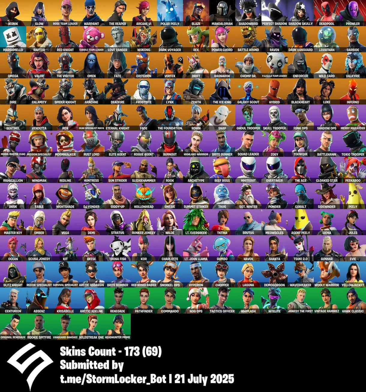 OG FORTNITE ACCOUNT✅STACKED✅173 Skins✅OG STW✅IKONIK✅Glow✅The Reaper✅Rose Team Leader✅Warpaint✅Rose Glow✅