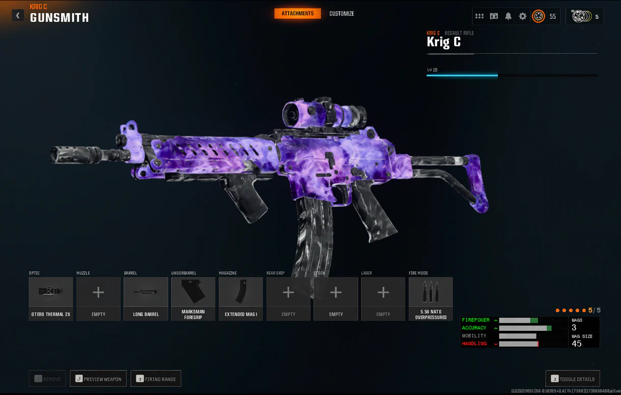 Dark Matter + Level 55 】 ⚔ All Multiplayer Camos Unlocked ✨ Prestige 1 Ready ⚡ Dark Matter Legit Unlocked on all 33 Black Ops 6 Guns ⚡ Linkable to STEAM / BNET / XBOX / PSN