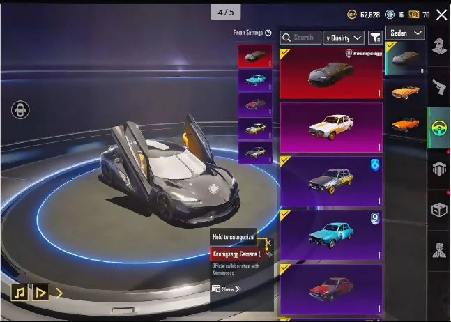 100 Mythiques | 1 Voiture de sport Koneisegg | Ensemble Momie blanche | M416 Glacier 5 et AKM Glacier 4⚡ | 25 Gunlab | 13 Messages d'élimination totale | C4S10 et C4S12 Conqueror✨