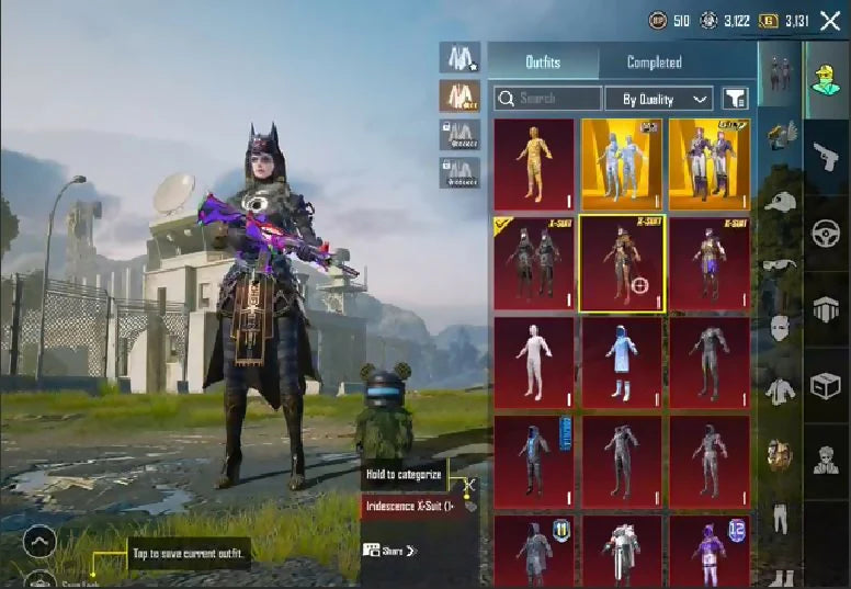Anukhra Xsuit 5 ? 3 x Ensembles de momie 3 x Ensembles ultimes Malus Ensemble Majesté Carapace de Godzilla 21 x Messages d'élimination 3 x Armes maximales M416 Fool Max Groza Godzilla brûlant Max UMP Dévoreur d'âmes du Néant Max