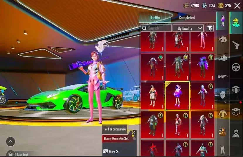 3 combinaisons X : Pharaon Xsuit 6, Gladria Xsuit 2, Blood Raven Xsuit 1, Collection Mythique 115, Mode Mythique 107/300