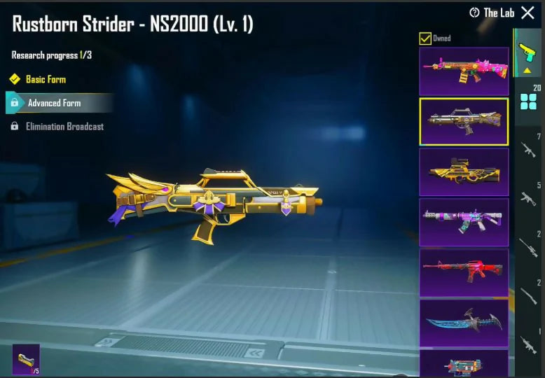 20x Gunlabs M416+UMP+M762 Combo M416 Glacier Max M762 8 bits niveau 4 2x armes Max 1x message d'élimination 57x veste Mythics City