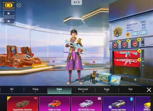 ?127Mythics | Silvanius Xsuit 4? | Casque Inferno de la Momie blanche | 1x Voiture de sport Bugati | 36x Gunlab | M4 et AKM Max | 5x Autres messages d'élimination | Inventaire chargé ✨