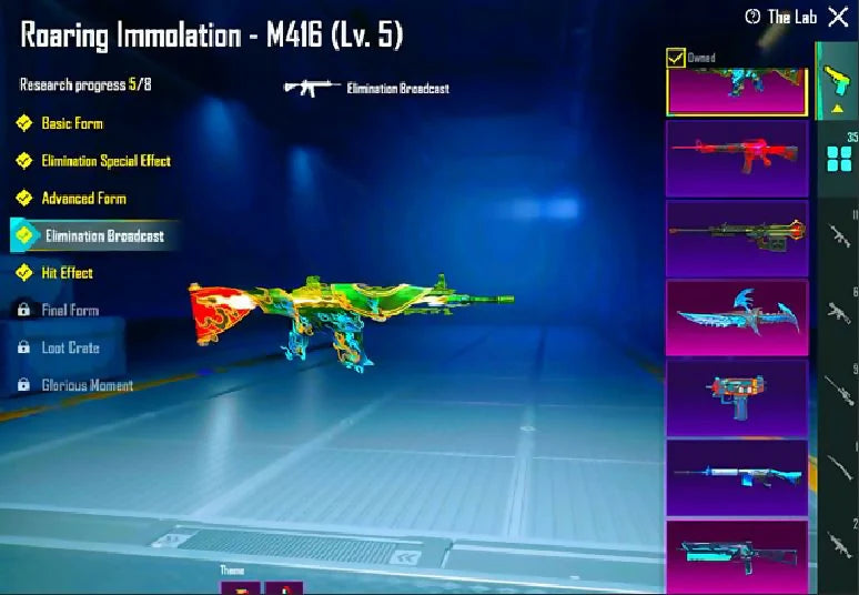 MF 86 01 Pose partenaire avancée Ignis Lv3 SSC Tutara Sky 35x Gun-Lab 5x Max 6x Kill Msg M416 Imolation Lv5 Glacier Lv5 Shinobi Kami Lv5 Ensemble d'armure chargée Emerald Punk Red Commander Red Blind Patti Rare Véhicules exigeants Inventaire difficile