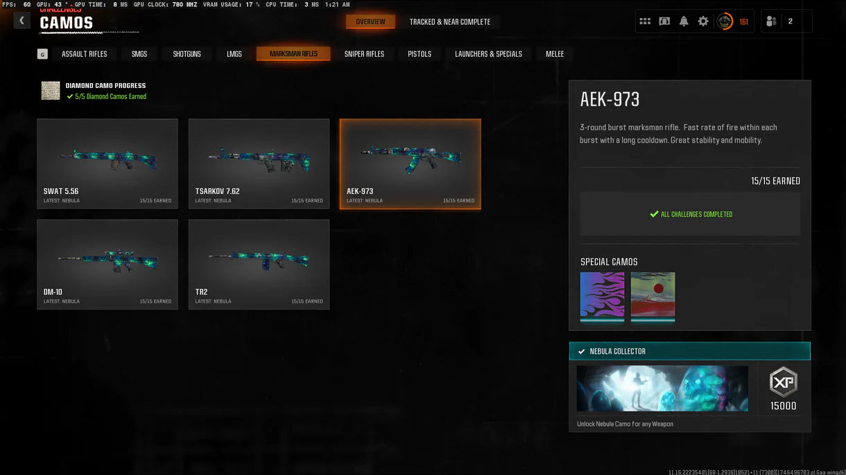 Nebula Hard Unlocked ✅ Prestige Master ⚔ All 525 Zombies Camos Unlocked ✔ Nebula Legit Unlocked on 33 ? 6 Guns Maxed ☄ Linkable to STEAM / BNET / XBOX / PSN #ZB54GB21